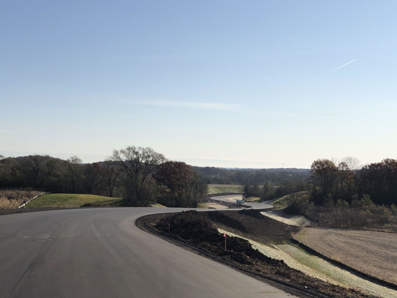 Highway F relocated